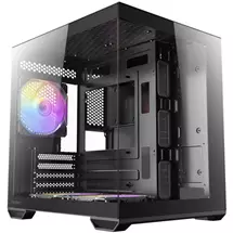 Antec CX60M ARGB Mini Tower Micro ATX Gaming Case, Black, Tempered