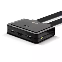 Lindy Kvm Switch | Lindy 2 Port HDMI 4K60, USB 2.0 and Audio Cable KVM Switch