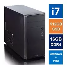 Spire Pc | Spire MATX Tower PC, Fractal Core 1100 Case, i714700, 16GB DDR4, 512GB