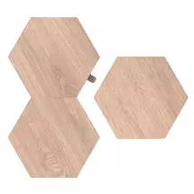 Wood | Nanoleaf Elements Wood Look Hex Exp Pk 3 mood lighting