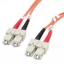 StarTech.com 1m (3.3ft) SC to SC OM1 Multimode Fiber Optic Cable,