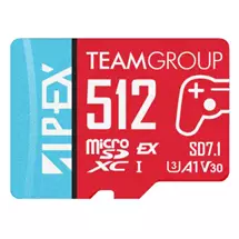 Team 512GB Apex SD7.1 MicroSDXC Express Card, Nintendo Switch 2 Ready,