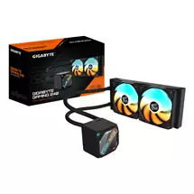 GIGABYTE GAMING 240 Liquid CPU Cooler 2x120mm ARGB Fans, slidein