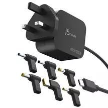 j5create JUP1565DC 67W GaN PD USBC® Mini Charger with 6 Types of DC