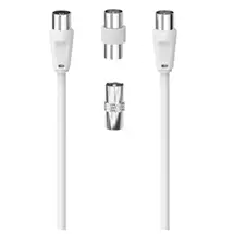Hama 3Part Antenna Connection Kit  5 Metre Antenna Cable + 2x Coax