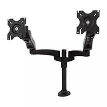 B-Tech Flat Panel Desk Mounts | B-Tech Full Motion Twin Flat Screen Desk Mount with Double Arms