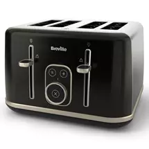 Toasters | Breville Aura 4 0 4 slice(s) 2100 W Black | In Stock