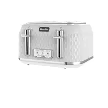 Breville Vtt911 toaster 9 4 slice(s) 1650 W Chrome, White