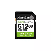 Kingston Technology 512GB SDXC Canvas Select Plus Gen3 150MB/s C10