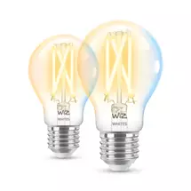 Smart bulb | WiZ Filament Bulb Clear 60 W A60 E27 x2 | In Stock