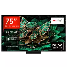 TCL Televisions | TCL 75C7KUK TV 190.5 cm (75") 4K Ultra HD Smart TV WiFi Black 3000