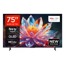 TCL T6C UK 75 inch QLED 4K HDR 10+ Dolby Vision & Atmos Smart Fire TV,