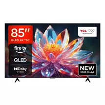 TCL Televisions | TCL T6C -UK 85 inch QLED 4K HDR 10+ Dolby Vision & Atmos Smart Fire TV