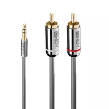 Lindy 3m 3.5mm to Phono Audio Cable, Cromo Line | Quzo UK