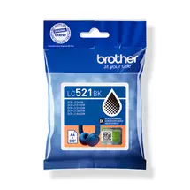 Brother LC521BK Genuine Ink Cartridge  Black. Supply type: Single