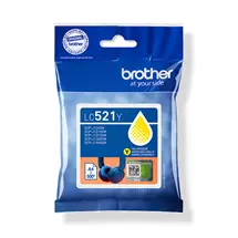 Brother LC521Y Genuine Ink Cartridge - Yellow | In Stock