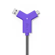 Logitech | (CABLE ONLY) Logitech Swytch, Black, Violet, Logitech Swytch, 2.79 kg,