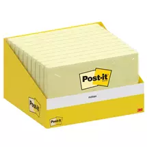 PostIt Notes Retail Display 76x127mm 100 Sheets Canary Yellow (Pack