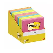 PostIt Notes Retail Display 76x76mm 100 Sheets Assorted Colours (Pack