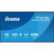 Iiyama | iiyama 65" 4K UHD Professional Digital Signage 24/7 display featuring