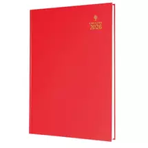 Collins 40 Desk Diary A4 Week to View 2026 Red 40.15-26 - 822181