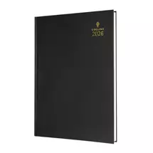 Desk Diaries | Collins 52 Desk Diary A5 Day to Page 2026 Black 52.99-26 - 823306