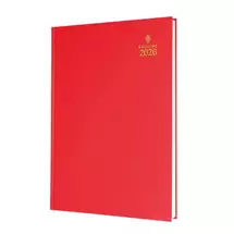 Collins 52 Desk Diary A5 Day to Page 2026 Red 52.15-26 - 823308