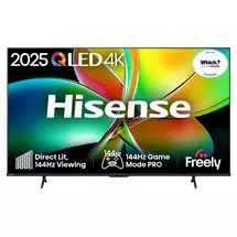 43 to 49 Inch TV | Hisense 43" E78QTUK PRO 144Hz QLED Smart AI TV with Freely
