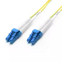Cablenet 0.5m OS2 9/125 LCLC Duplex Yellow LSOH 1.8mm Minizip Fibre