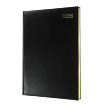 Collins | Collins QB7 Desk Diary A4 Week to View Appointment 2026 Black QB7.9926
