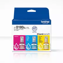 Brother BTD180CLVAL Coloured Multipack Ink Bottles