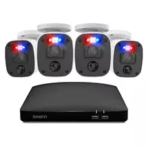 Swann | Swann Home 4 Camera 8 Channel 2K DVR 256GB SD Card Security System