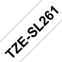 Brother TZE-SL261 label-making tape Black on white