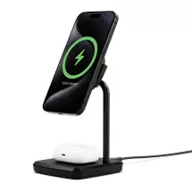 Cygnett ChargeBase 2-in-1 Qi 2 Magnetic Black Wireless Charger