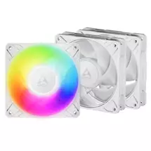 ARCTIC P12 Pro ARGB 12cm PWM Case Fans w/ Cable Splitters (3 Pack),