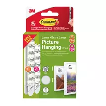Command | 3M Command 4 Large and 8 XL Picture Hanging Strips Value Pack White