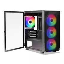 Tecware | Tecware Forge M Omni MicroATX Case  KeyLockable Tempered Glass,