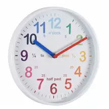 Acctim Wickford Time Teaching Wall Clock With Multicoloured Numbers