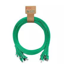 Cablenet 1.5m Cat6a RJ45 Green S/FTP LSOH 26AWG Snagless Booted Patch