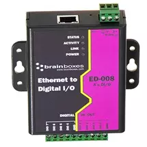 Brainboxes ED-008 network splitter Black, Violet | Quzo UK