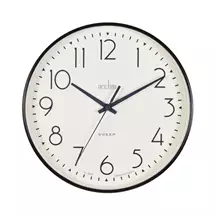 Acctim Earl Quartz NonTicking Silent Sweep Wall Clock 250mm Diameter