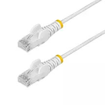 Startech | StarTech.com 10m White Slim CAT6 Ethernet Cable, Snagless, 100W PoE,