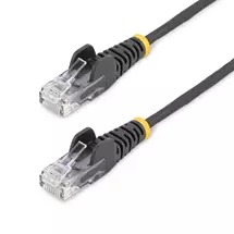 Startech | StarTech.com 7m Black Slim CAT6 Ethernet Cable, Snagless, 100W PoE,