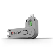 Lindy Port blocker key | Lindy USB Type A Port Blocker Key, Green | In Stock