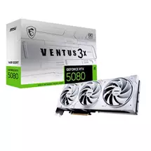 MSI VENTUS GEFORCE RTX 5080 16G 3X OC WHITE graphics card NVIDIA 16 GB
