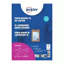 Avery 4839XL identity badge/badge holder Cardboard 50 pc(s)