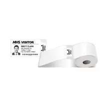 Avery SelfAdhesive Visitor Paper Badges with TimeExpiring Tabs (Pack