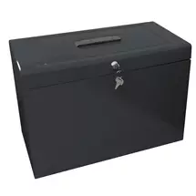 Top Brands | ValueX Cathedral Metal Suspension File Box Foolscap Black - FPHOBK
