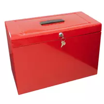 Top Brands | ValueX Cathedral Metal Suspension File Box Foolscap Red - FPHORD