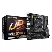 Gigabyte | GIGABYTE B550M DS3H AC R2 Motherboard  AMD Ryzen 5000 CPUs, 5+3 Phases